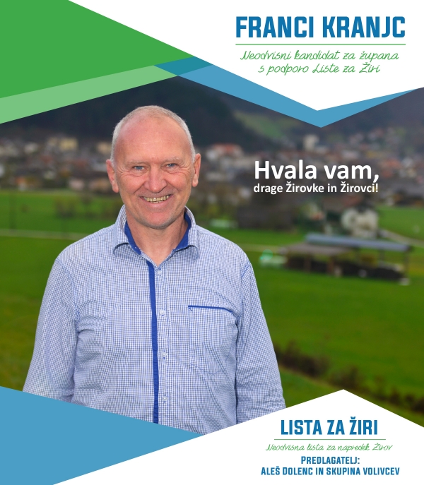 ZAHVALA FRANCIJA KRANJCA