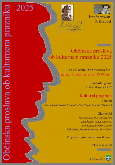 OBČINSKA PROSLAVA OB KULTURNEM PRAZNIKU