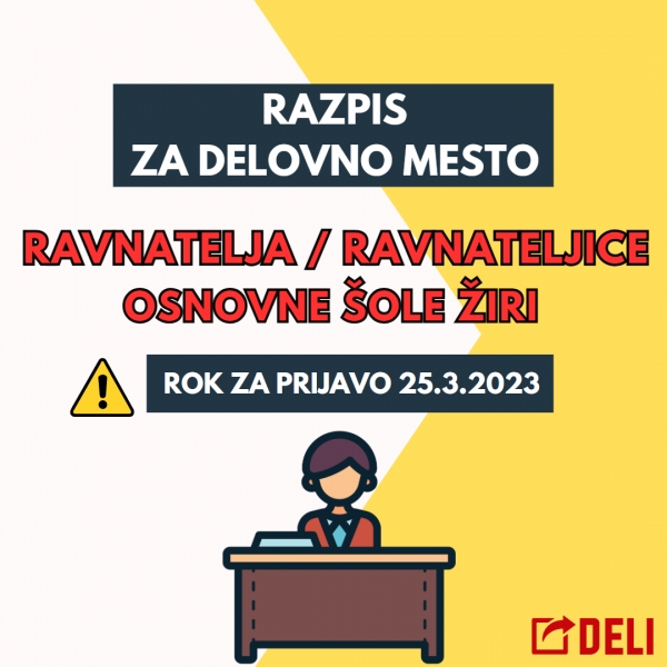 RAZPIS ZA RAVNATELJA/RAVNATELJICO O&Scaron; ŽIRI