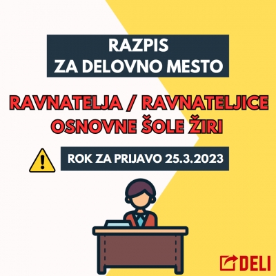 RAZPIS ZA RAVNATELJA/RAVNATELJICO O&Scaron; ŽIRI